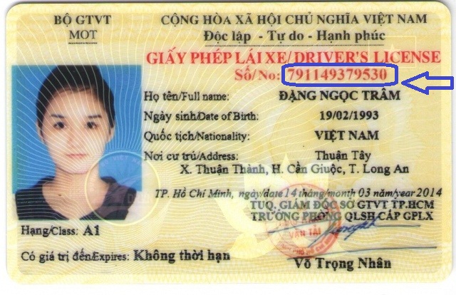 Tra cứu bằng lái xe máy
